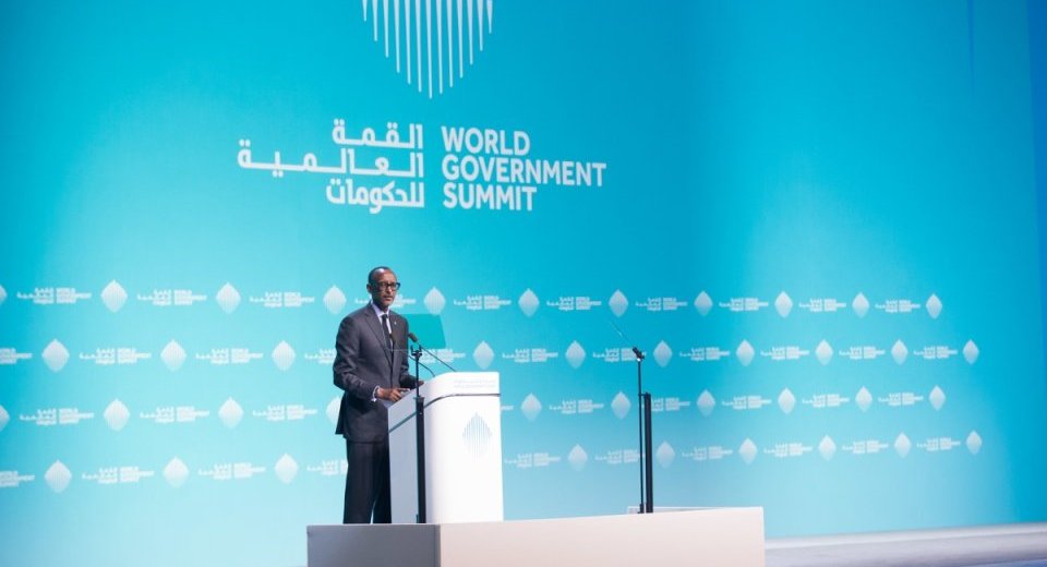 Kagame in Dubai for 11th World Governments Summit