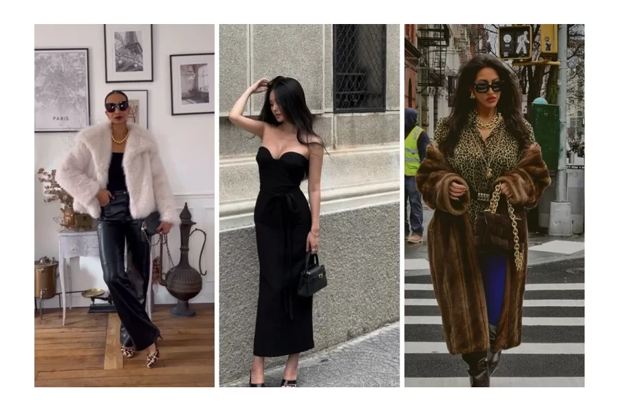 Faux fur, leopard and gold: ‘Mob wife’ fashion is taking over TikTok